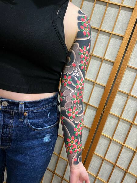 Japanese Cherry Blossom Tattoo 1