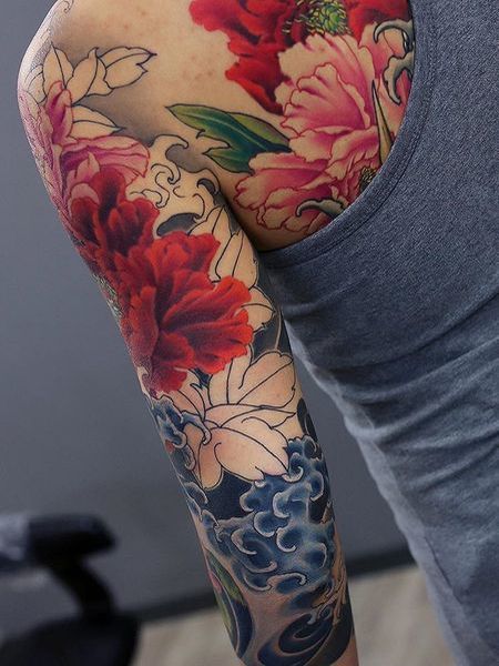 Japanese Flower Tattoo