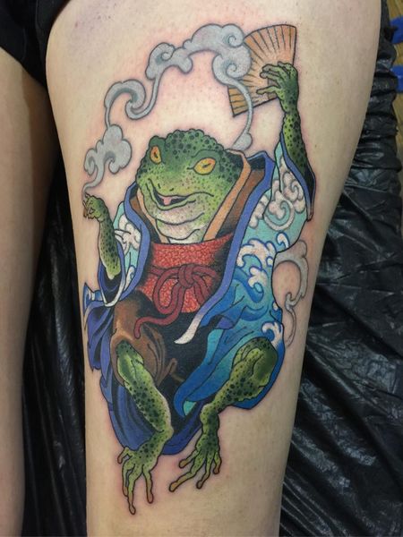 Japanese Frog Tattoo