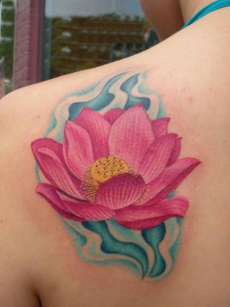 Japanese Lotus Flower Tattoo