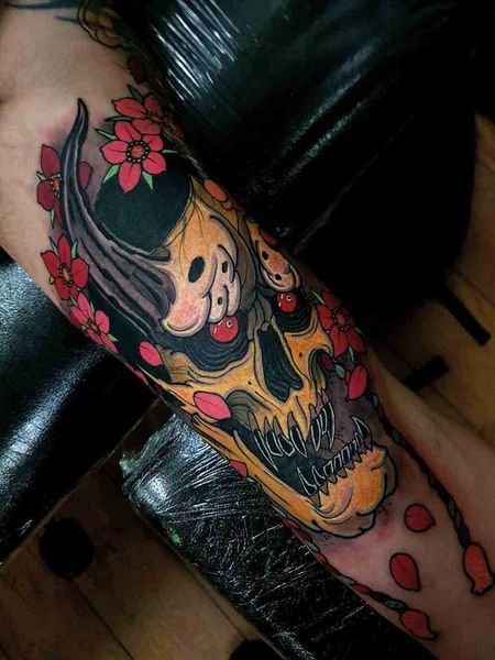 Japanese Skull Tattoo