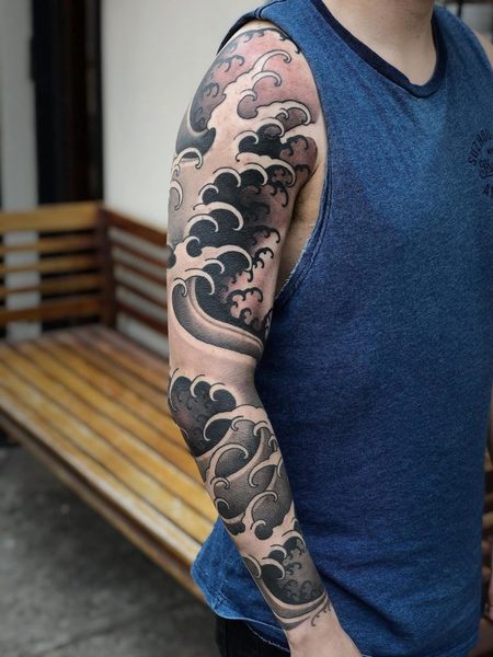 Japanese Wave Tattoo