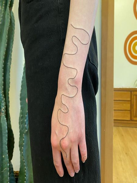 Line Wrist Tattoo