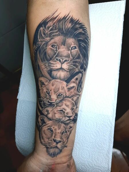 Lion Family Tattoo