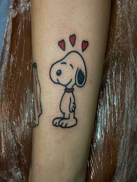 Love Snoopy Tattoo