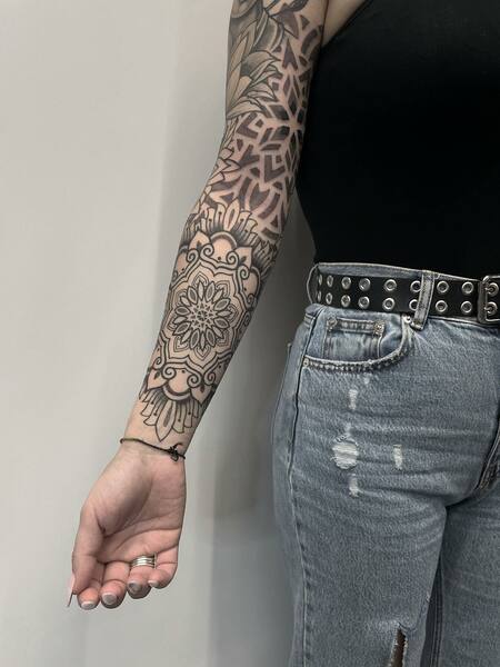 Mandala Arm Tattoo