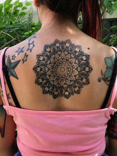 Mandala Back Tattoo