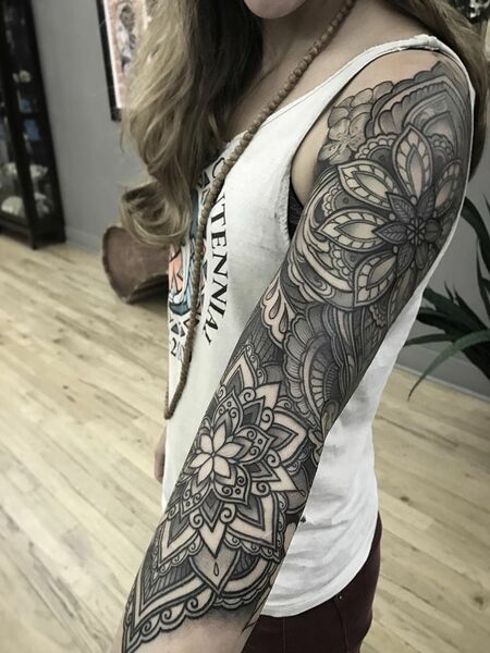 Mandala Sleeve Tattoo