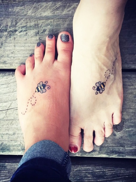 Matching Foot Tattoo