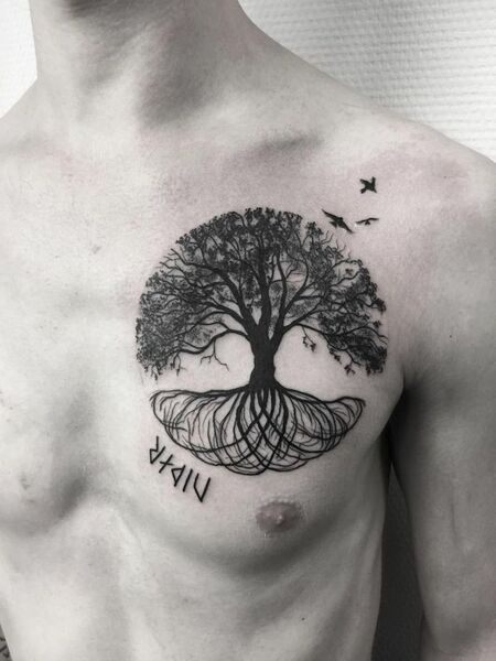 Meaningful Chest Tattoos
