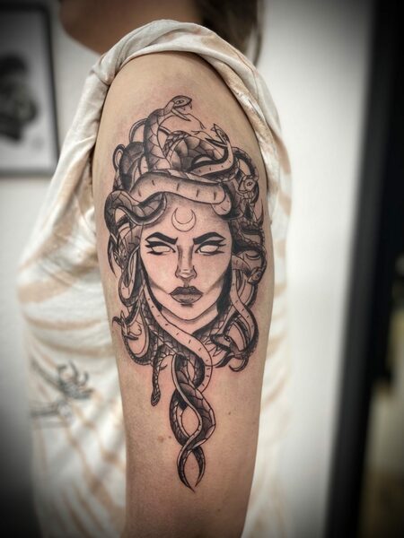 Medusa Arm Tattoo