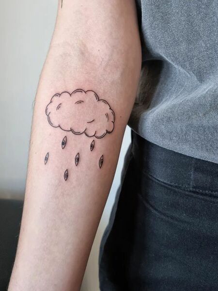 Minimalist Cloud Tattoos