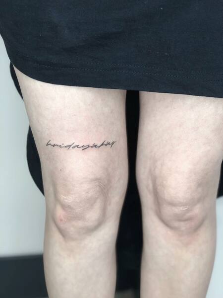 Minimalist Leg Tattoos