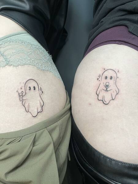 Minimalist Matching Tattoos