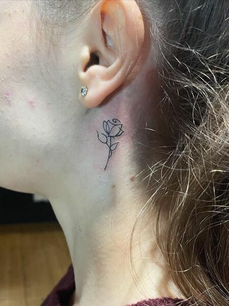 Minimalist Neck Tattoos