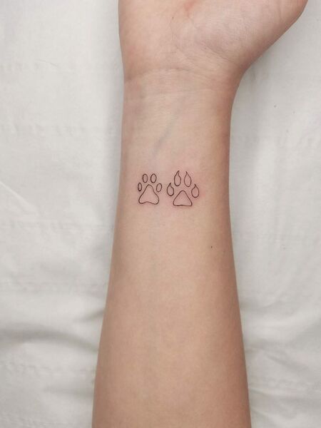 Minimalist Paw Tattoos