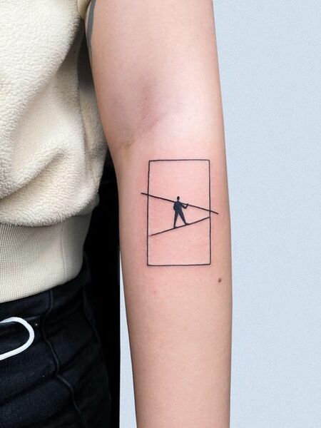 Minimalist Stick And Poke Tattoo