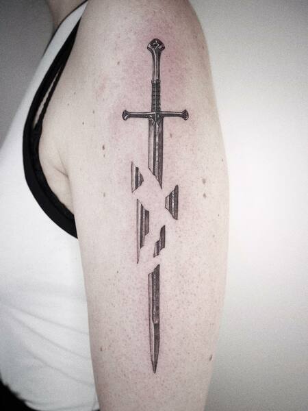 Minimalist Sword Tattoos