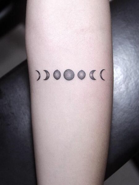 Moon Phases Tattoo