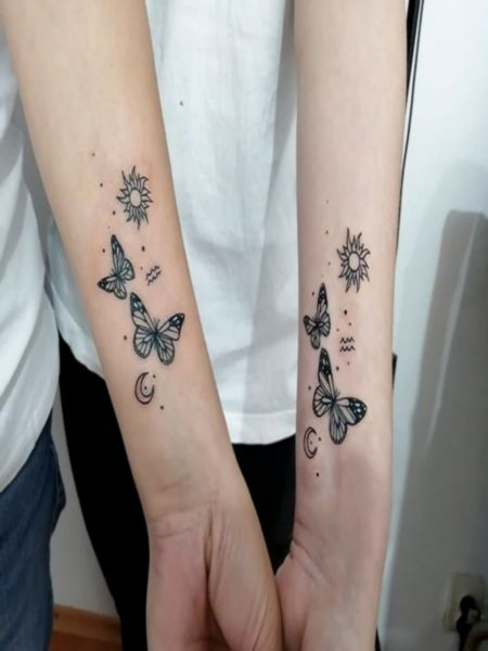 Mother Daughter Forearm Tattoo