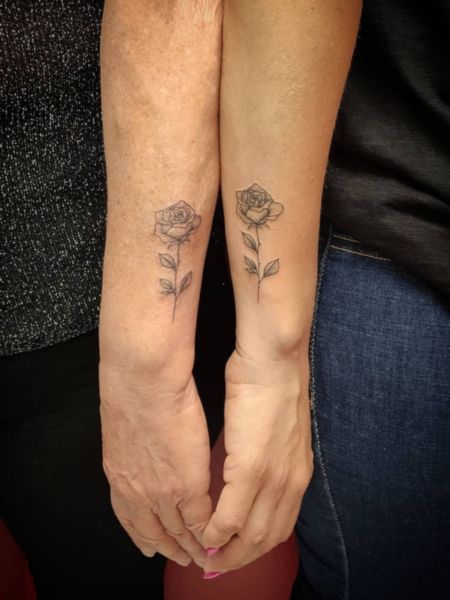 Mother Daughter Rose Tattoo