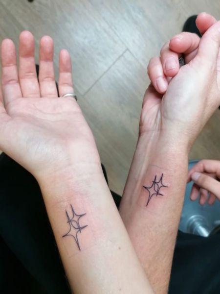 Mother Daughter Star Tattoo