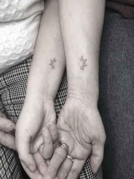 Mother Daughter Sun Tattoo