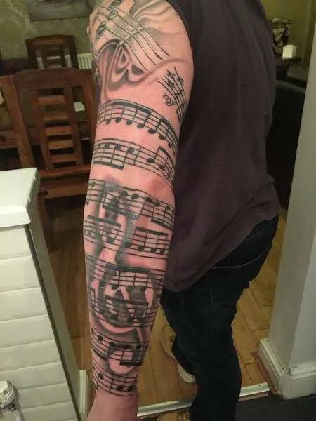 Music Sleeve Tattoo