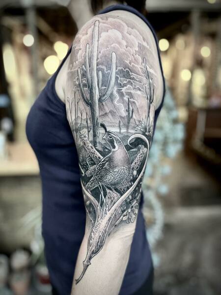 Nature Half Sleeve Tattoo