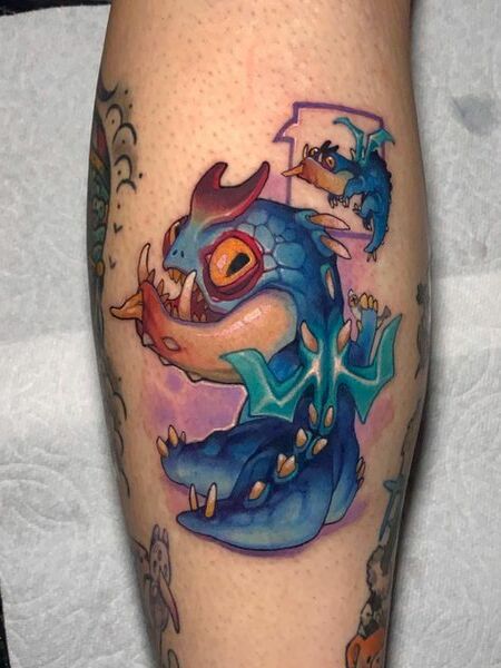 New School Cartoon Tattoo