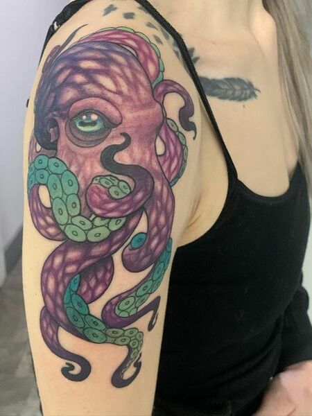 Octapus Shoulder Tattoo