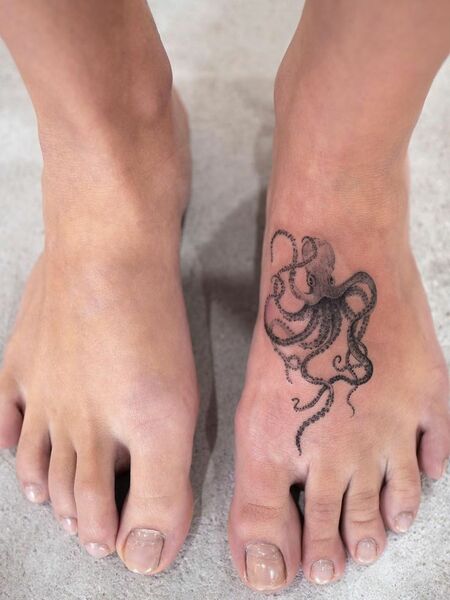 Octopus Foot Tattoo