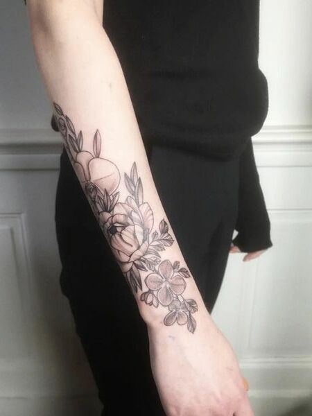Orchid Wrist Tattoo