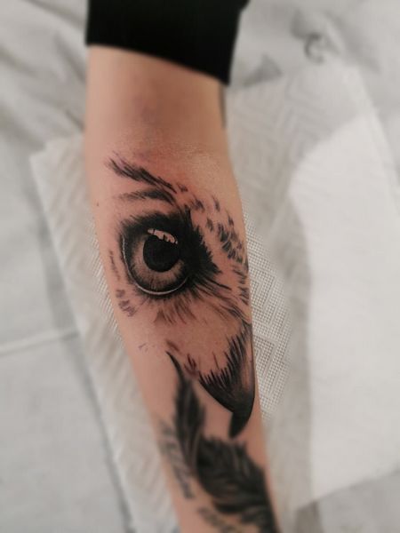 Owl Eyes Tattoo