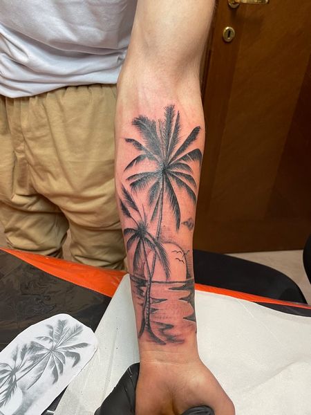 Palm Tree Tattoo