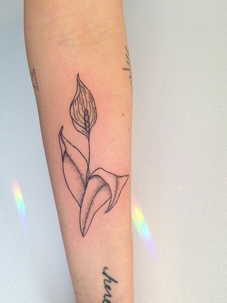 Peace Lily Tattoo