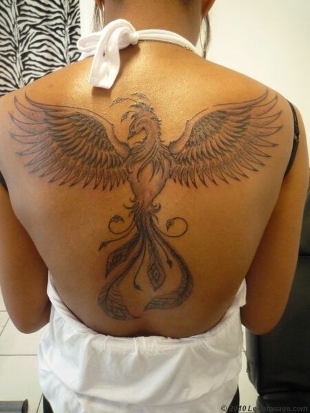 Phoenix Wings Tattoo
