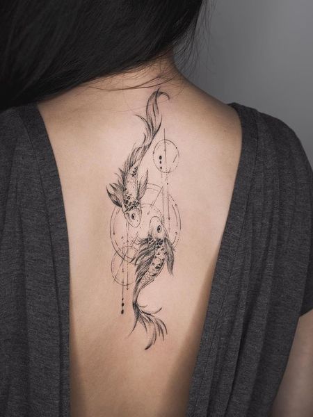 Pisces Zodiac Tattoo