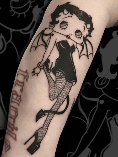 Quirky Betty Boop Tattoo