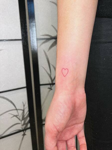 Red Heart Tattoo