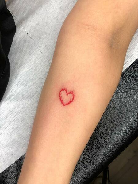 Red Heart Tattoos