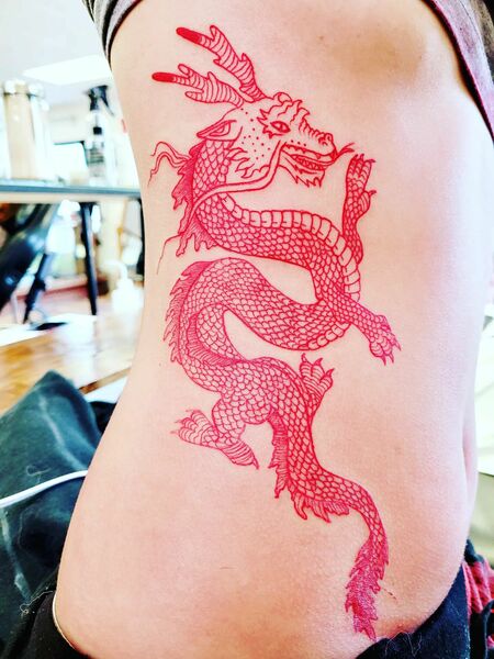 Red Rib Tattoo