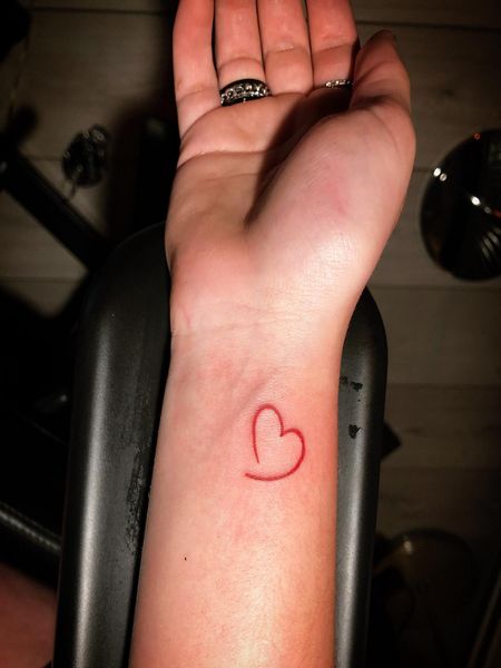 Red Wrist Tattoo 1