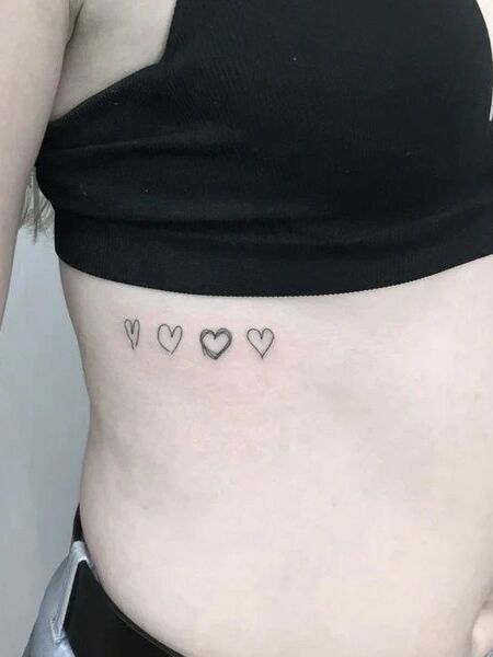 Rib Heart Tattoo