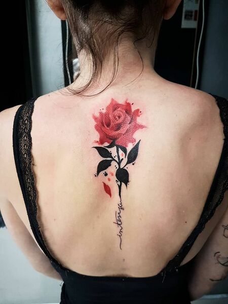 Rose Back Tattoo