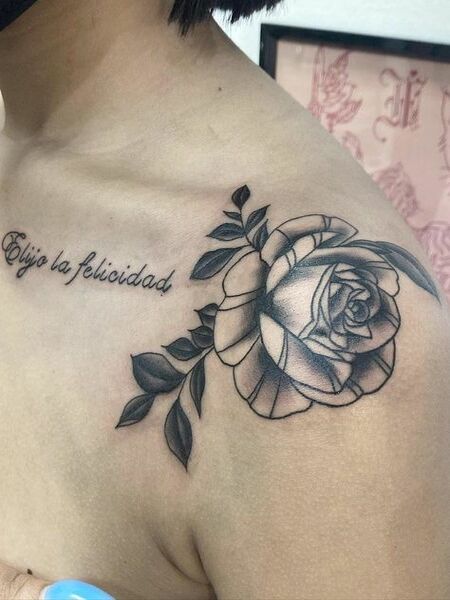 Rose Shoulder Tattoo