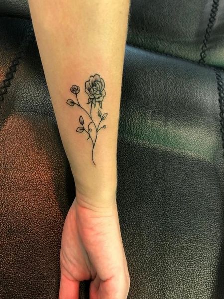 Rose Wrist Tattoo