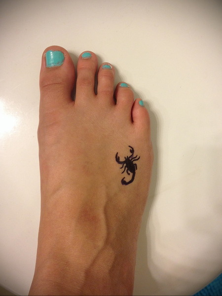 Scorpion Foot Tattoo