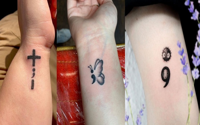 Semicolon Tattoos