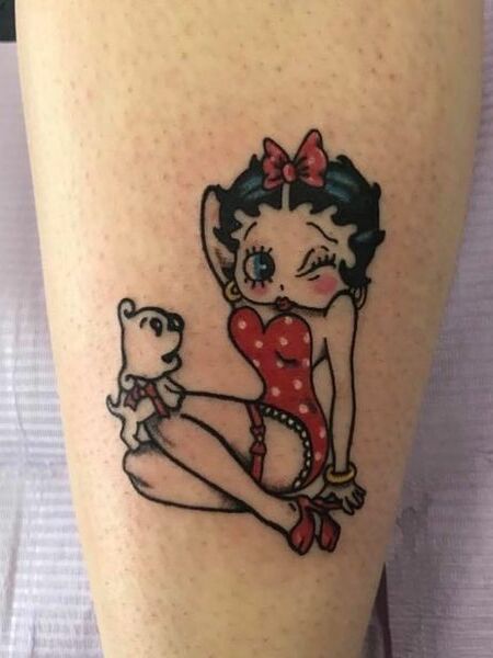 Sexy Betty Boop Pin Up Tattoo